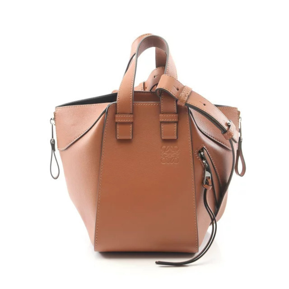 Loewe Hammock Bag Compact Handbag Leather Brown